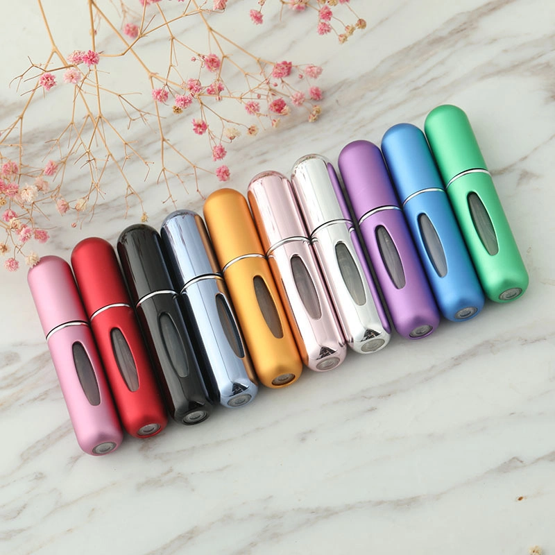 Wholesale/Supplier Small 5ml 6ml 8ml Aluminium Perfume Spray Bottle Pocket Portable Atomizer Vial