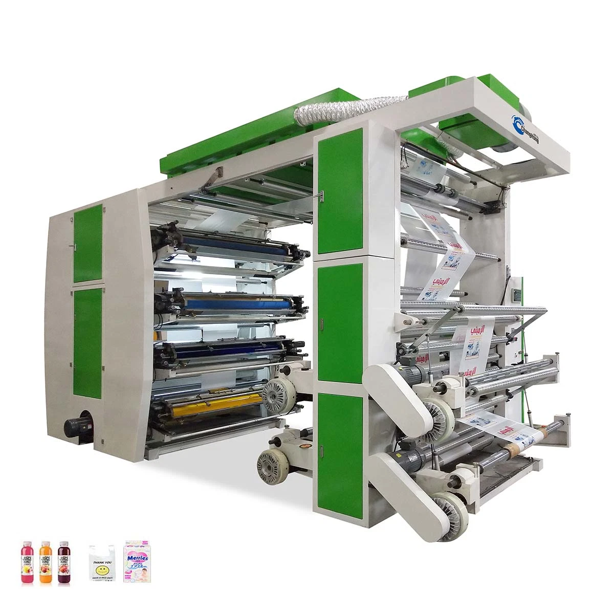 8 цветной упаковочный станок Flexo для печати пластиковых пакетов Для продажи
