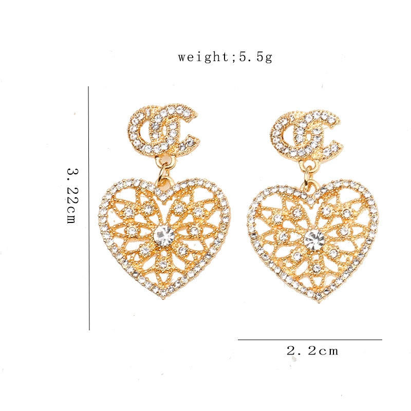 Commerce de gros Custom beaux bijoux Earrings White Gold 18K Moissanite Stud Earrings Bijoux Femmes