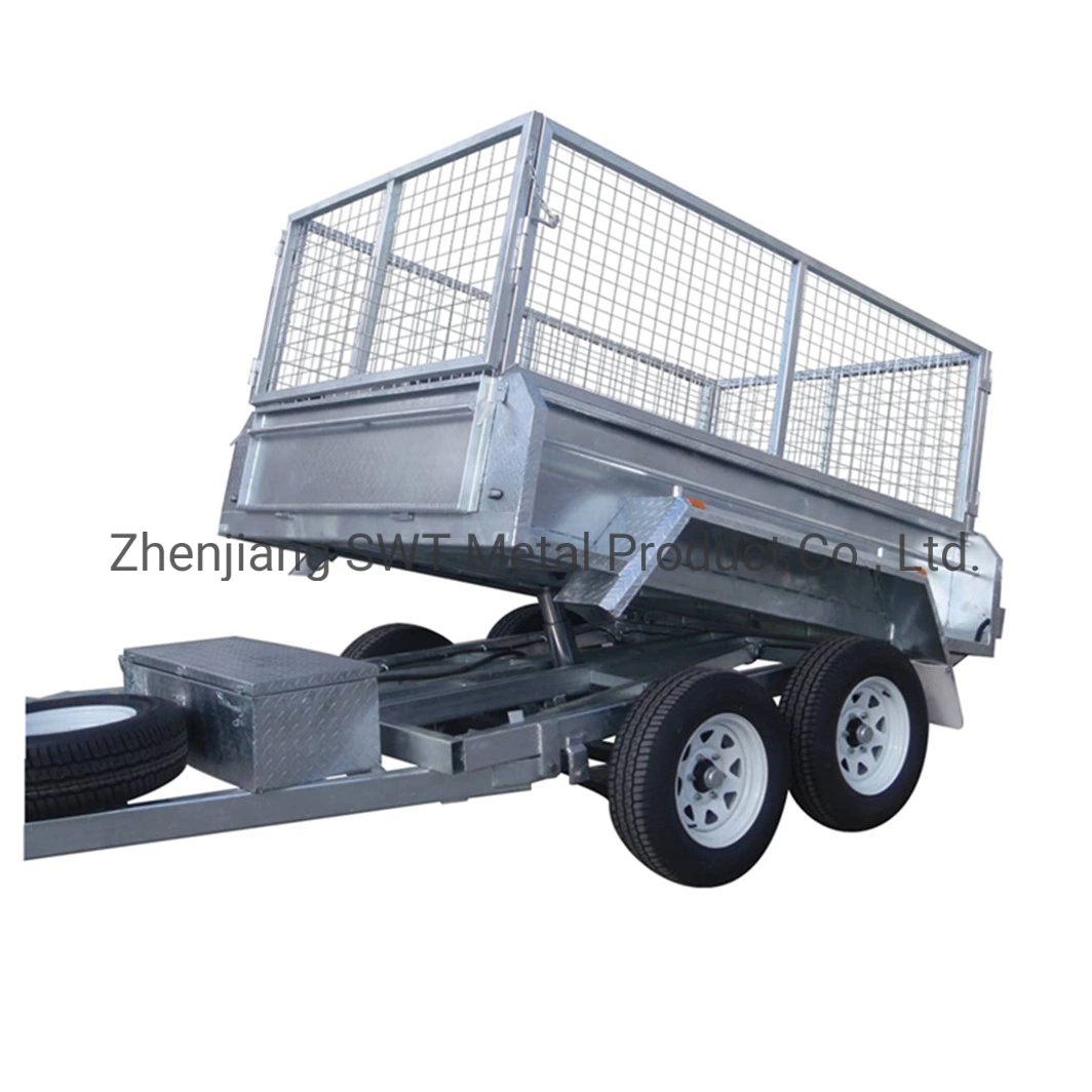 DOT Approved Tandem Axle Tipping Trailer for Heavy Haulage