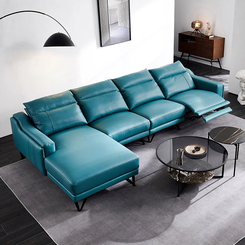 Multifunctional Leather Sofa Export to Europe Country Sofa Theater Home Furniture Sofa