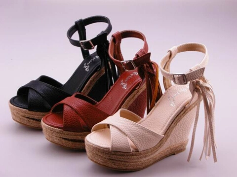 Wedge Heel Lady Sandal Shoes