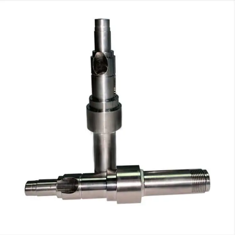 Densen Customized Stainless Steel Shaft with Drill Hole, CNC Processing Stainless Steel Agricultural Parts