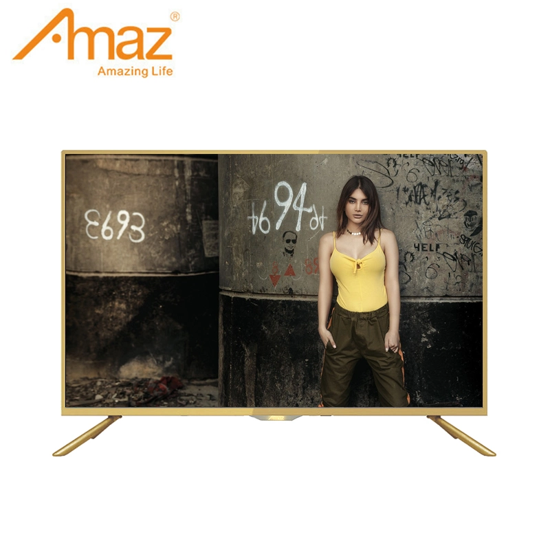 Amaz OEM wiederaufladbarer 55 Zoll FHD LED-Fernseher für den Heimgebrauch Smart TV