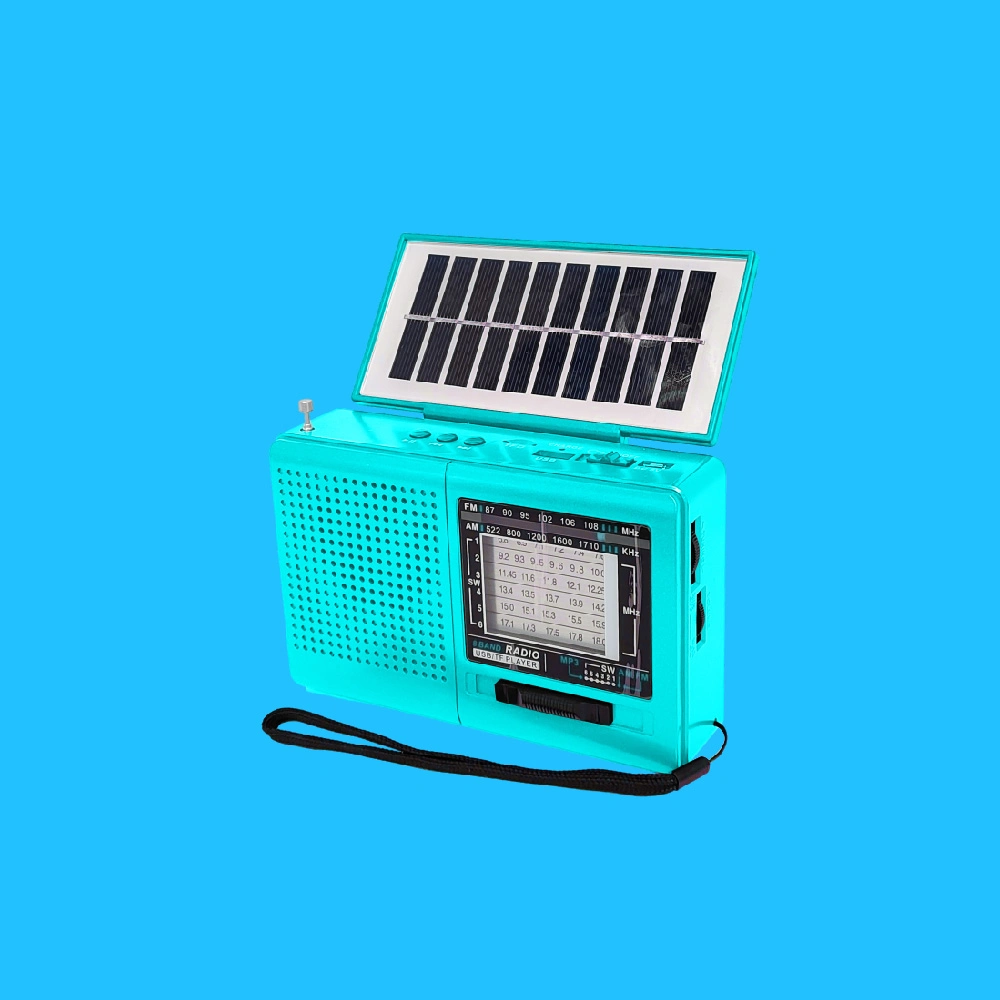 Intelligent Portability: Solar Radio with Am/FM, Bluetooth Speaker, and MP3 Functionality