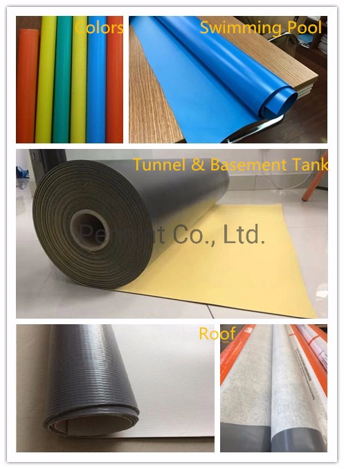 Polyvinyl Chloride Plastic PVC Waterproof Membrane Roofing Materials