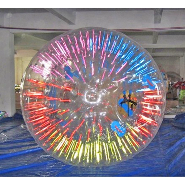 Inflable de fluorescencia de hierba cuerpo pelota bola Zorb inflables