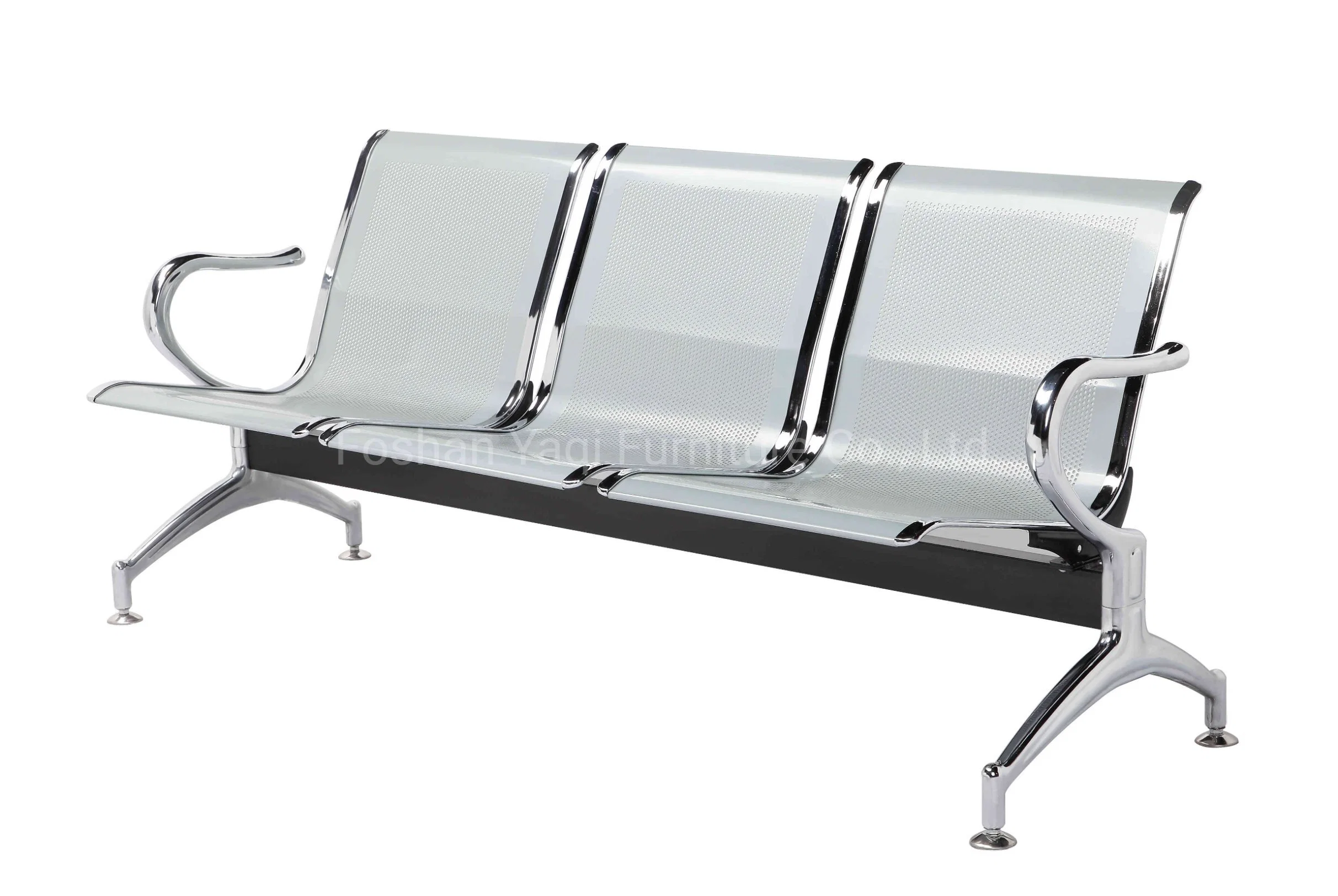 Chaise de bureau de haute qualité en acier pour visiteurs, banc de chaise d'aéroport public pour salle d'attente d'hôpital, banc de chaise de visiteur de bureau, chaise métallique pour la maison (YA-19)