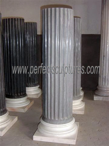 Simple Design Garden Home Decorative Carved Stone Pillars Marble Carving Hollow Column for Indoor Outdoor Decoration (QCM0132)