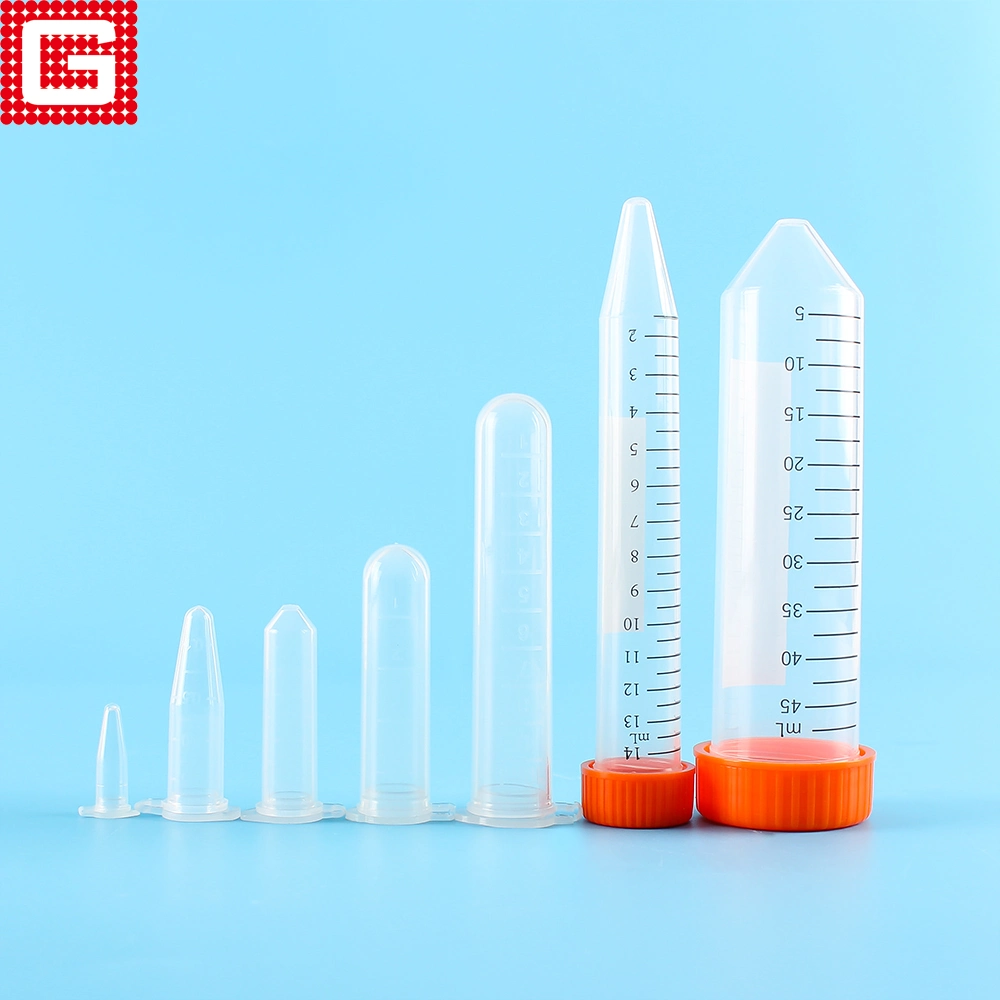 Lab Disposable Plastic Conical Bottom Test Tube 15ml with Screw Cap