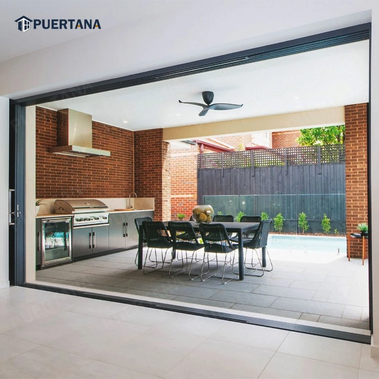 Exterior Conceal Hidden Aluminium Glass Pocket Stacking Slide Sliding Patio Door Inside The Wall