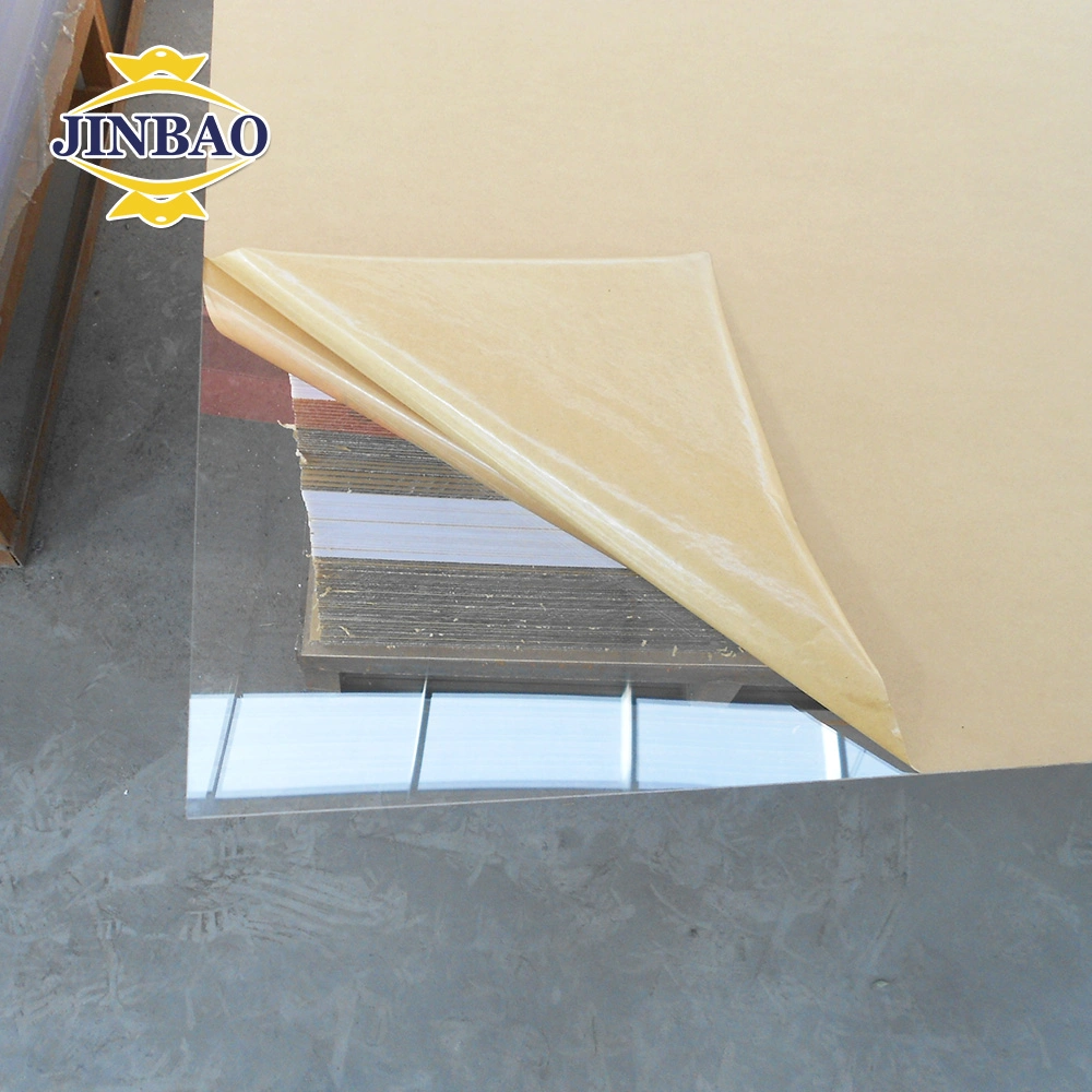 Jinbao 3mm 4mm 5mm 6mm 1220*2440*mm película protectora de enmascarar de papel hojas de acrílico claro Cast panel acrílico