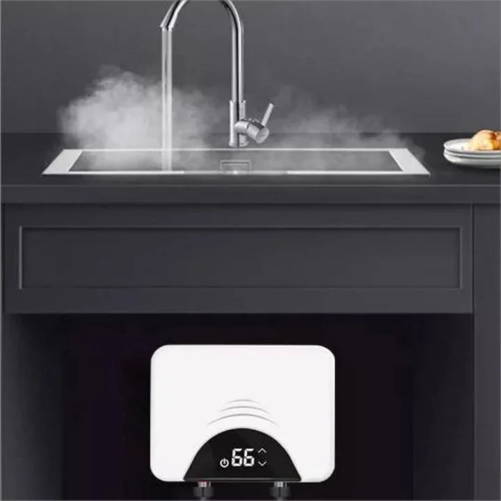 Pantalla LED CE Mini Cocina portátil Baño eléctrico instantáneo Calentador de agua