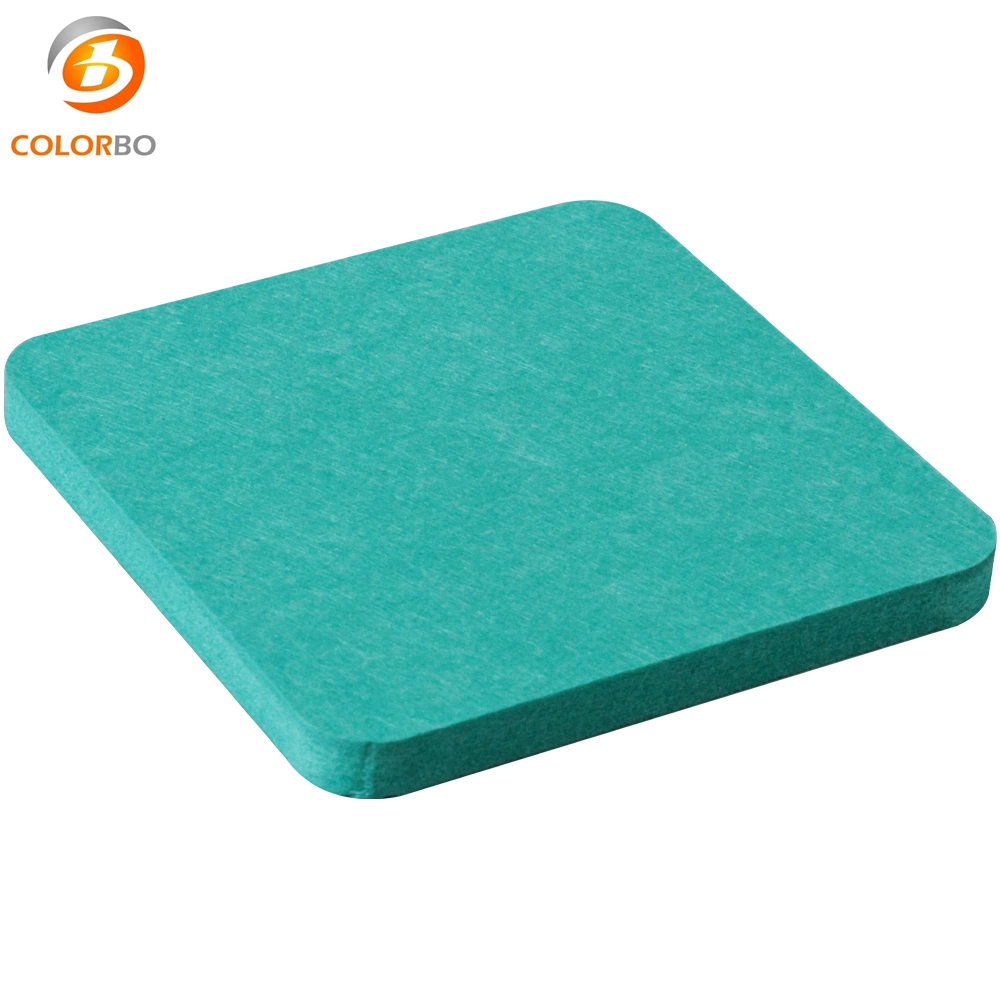 CBL29 Turquoise Eco Friendly PET Felt Acoustic Foam Panels 0.85 NRC