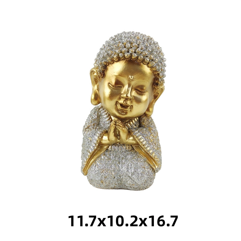 New Design Siting Buddha Statue Sculpture Home Decoration for Office Desk Ornament