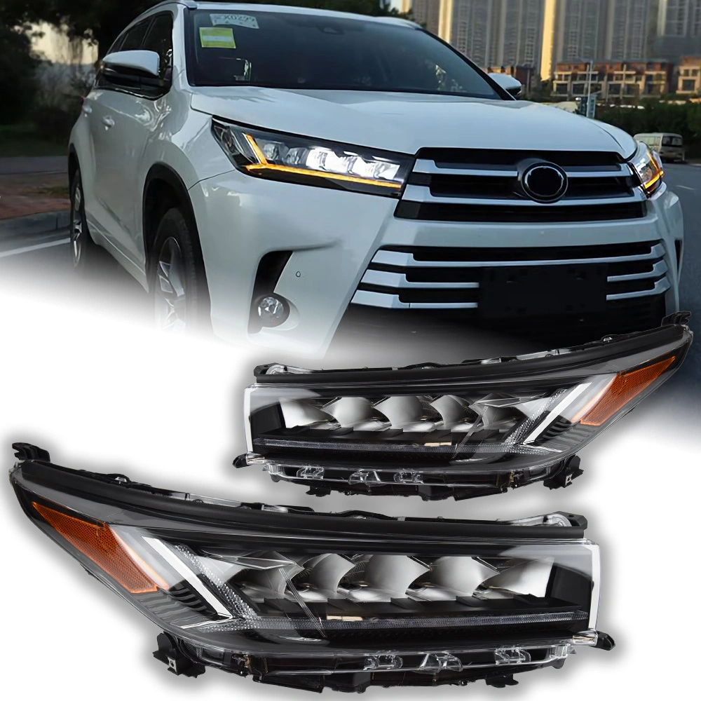 New Style 2018-2021 Year for Highlander Full LED with Moving Turning Signal Front Lamps