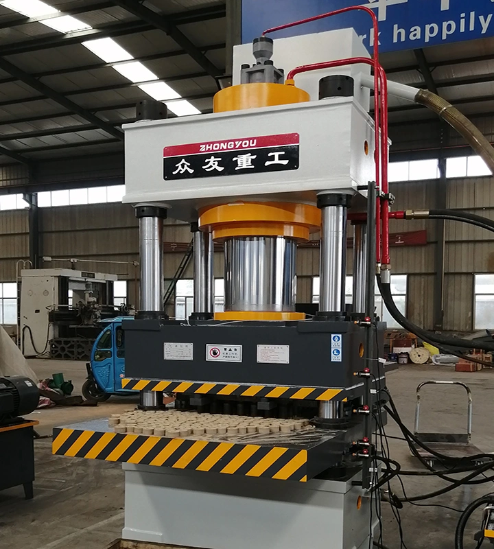 200 Ton Hydraulic Wood Sawdust Block Briquette Press Machine