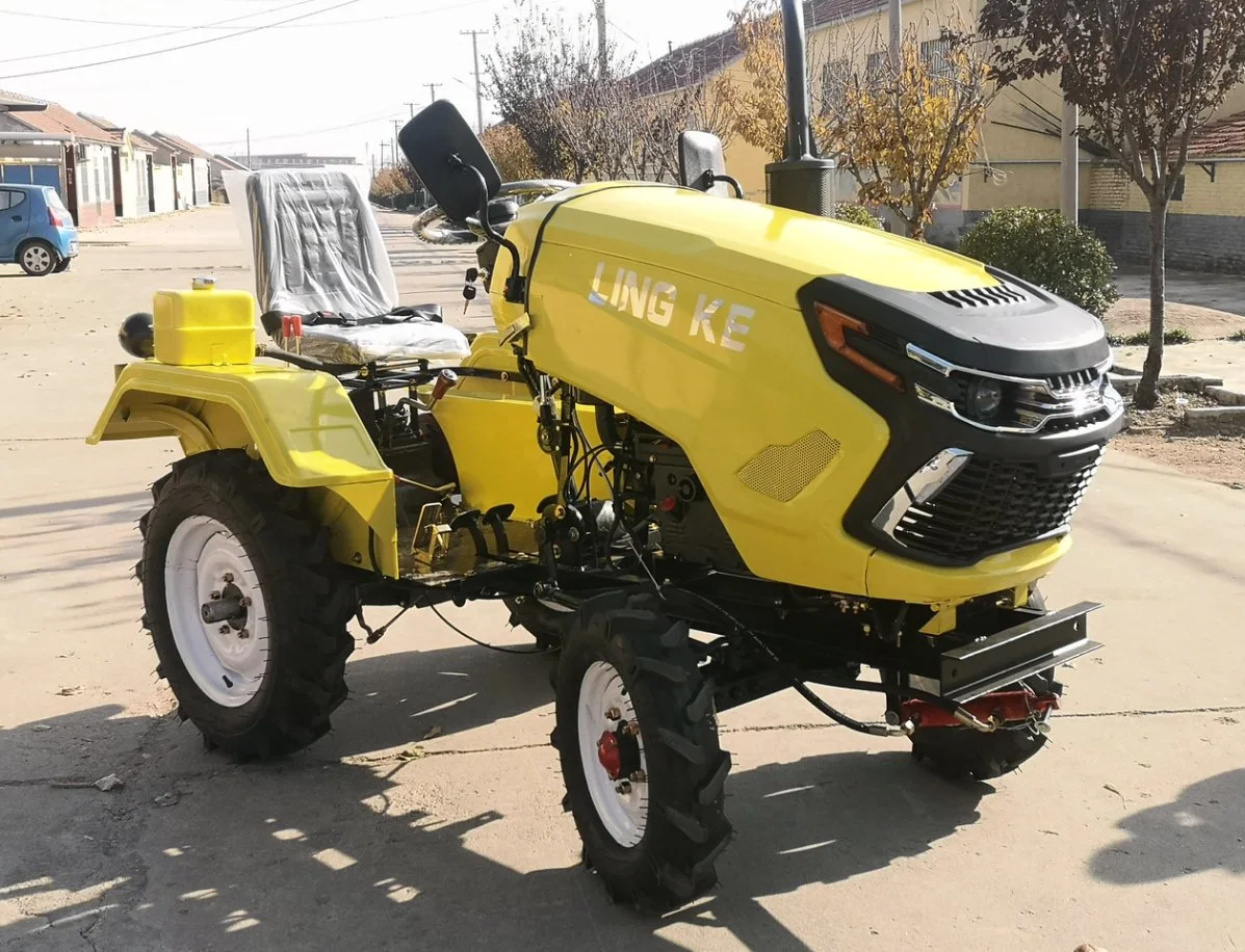 12HP 15HP 18HP 20HP Mini Small 4wheel 4WD Rotary Tiller Disc Plough New Used Minimum China Agriculture Farm Wheel Garden Walking Hand Tractor