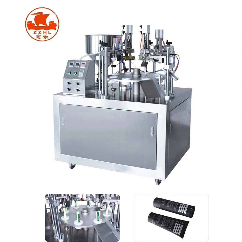 China Plastic Rotary Hand Cream Fill and Seal Sealing Tube Filling Machine