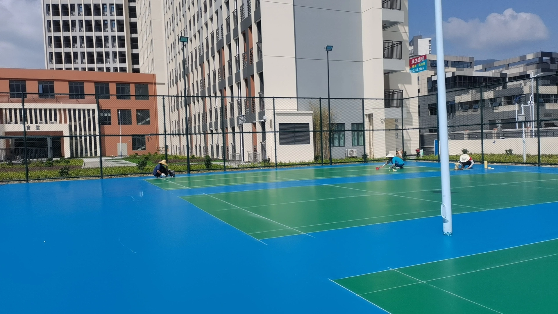 Piso de caucho para el área de juegos al aire libre de pisos de baloncesto