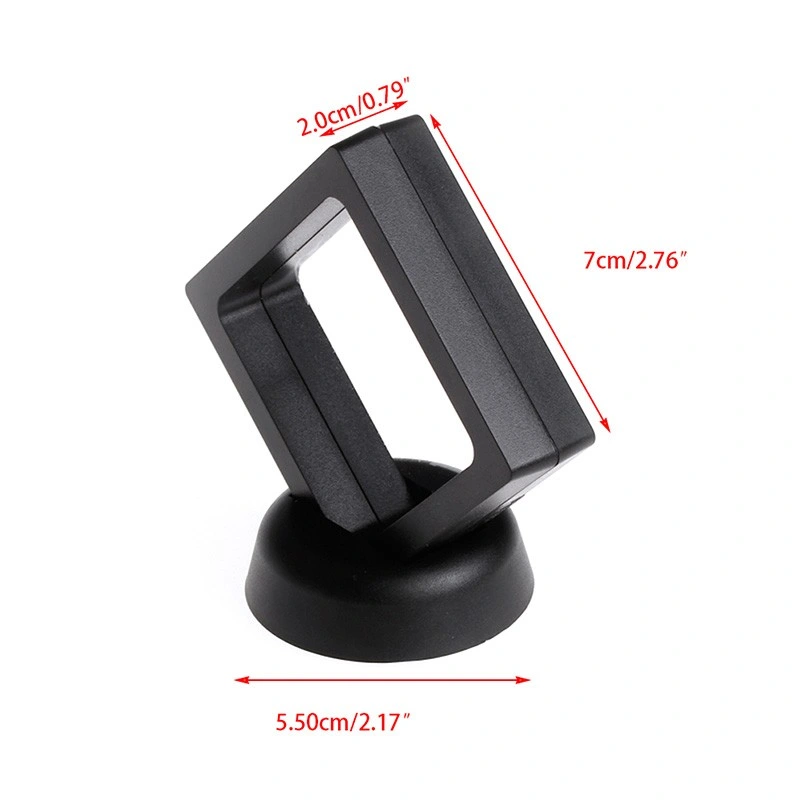 7X7X2cm Plastic Membrane Jewelry Ring Presentation Box