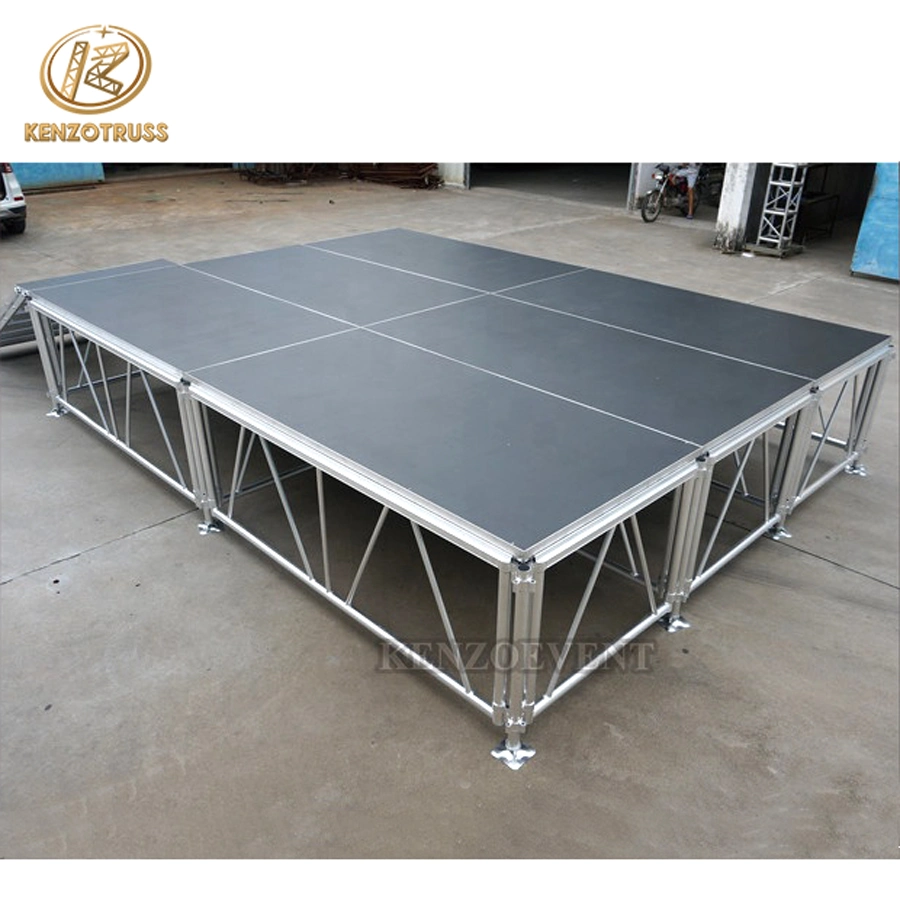 Plataforma de plataforma portátil de plataforma de montaje móvil de aluminio