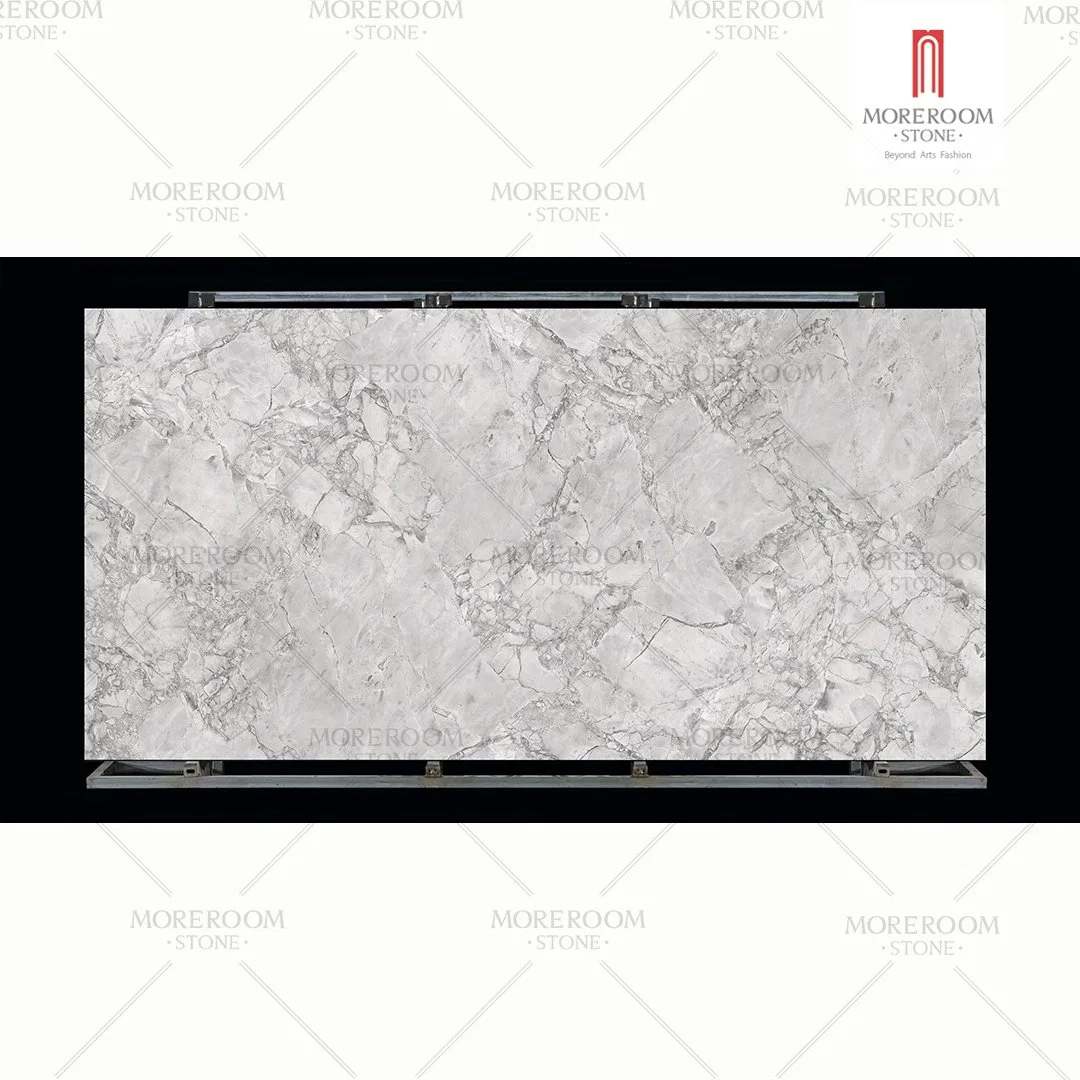 High quality/High cost performance  Wholesale/Supplier Calacatta Grey 3200*1600mm Large Format Tile Sintered Stone Slab Flooring