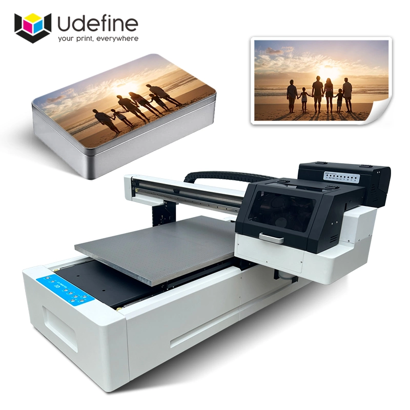 Udefine impressora UV industrial vidro 3D digital cerâmica Azulejo acrílico Impressora a jato de tinta para impressoras a jato de tinta Wood Metal Printing Machine 6090