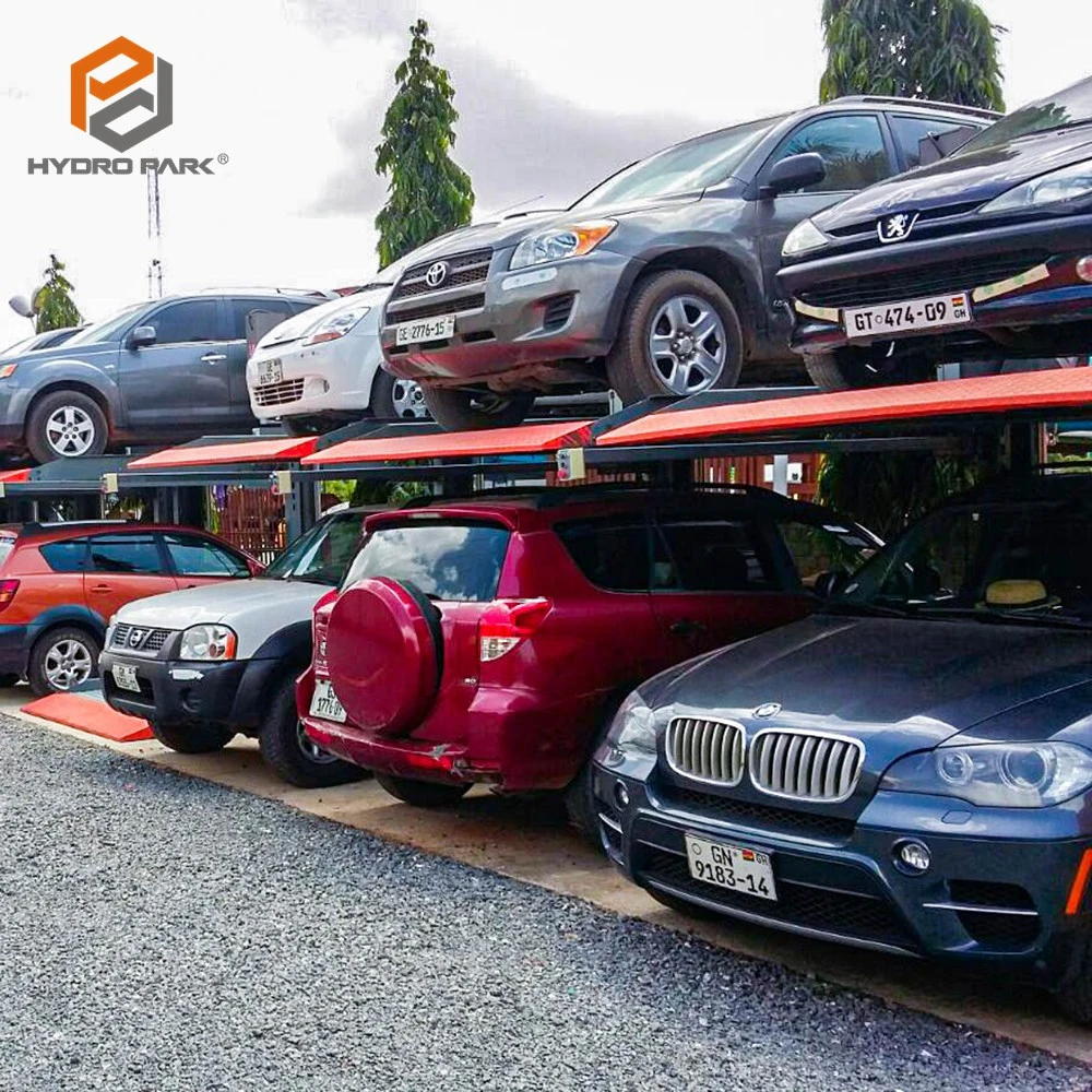 Doble apilador estacionamiento de coches dos postes de coche elevador dos Elevador de poste