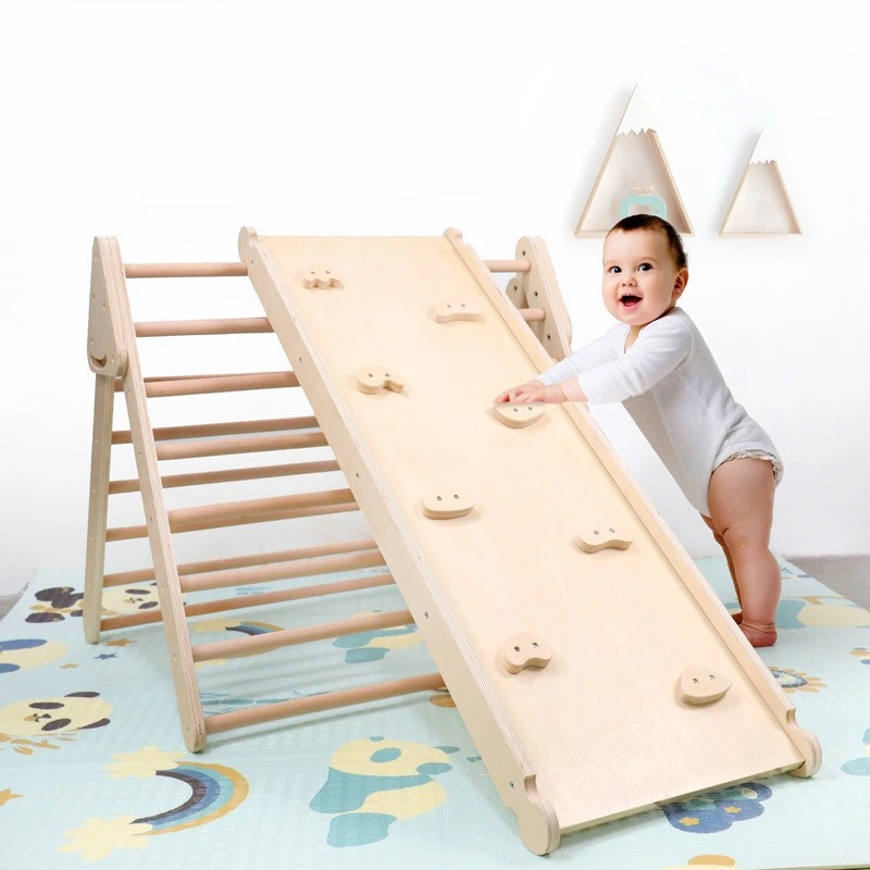 Indoor Playground Wooden Climbing Playset for Kids & Toddlers