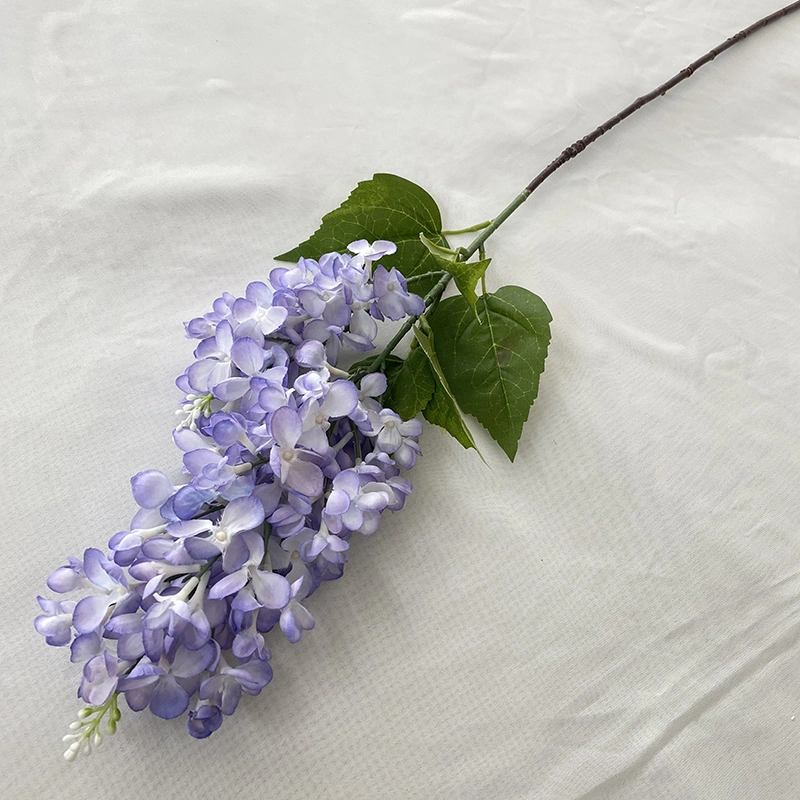 Multicolor- Purple Blue Flores Artificiales Single Double Dragon Hydrangea for Wedding Decoration