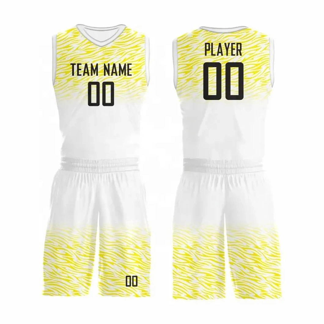 Personalização de alta qualidade com logótipo sublimação vestuário de desporto de basquetebol Camisola uniforme para homem