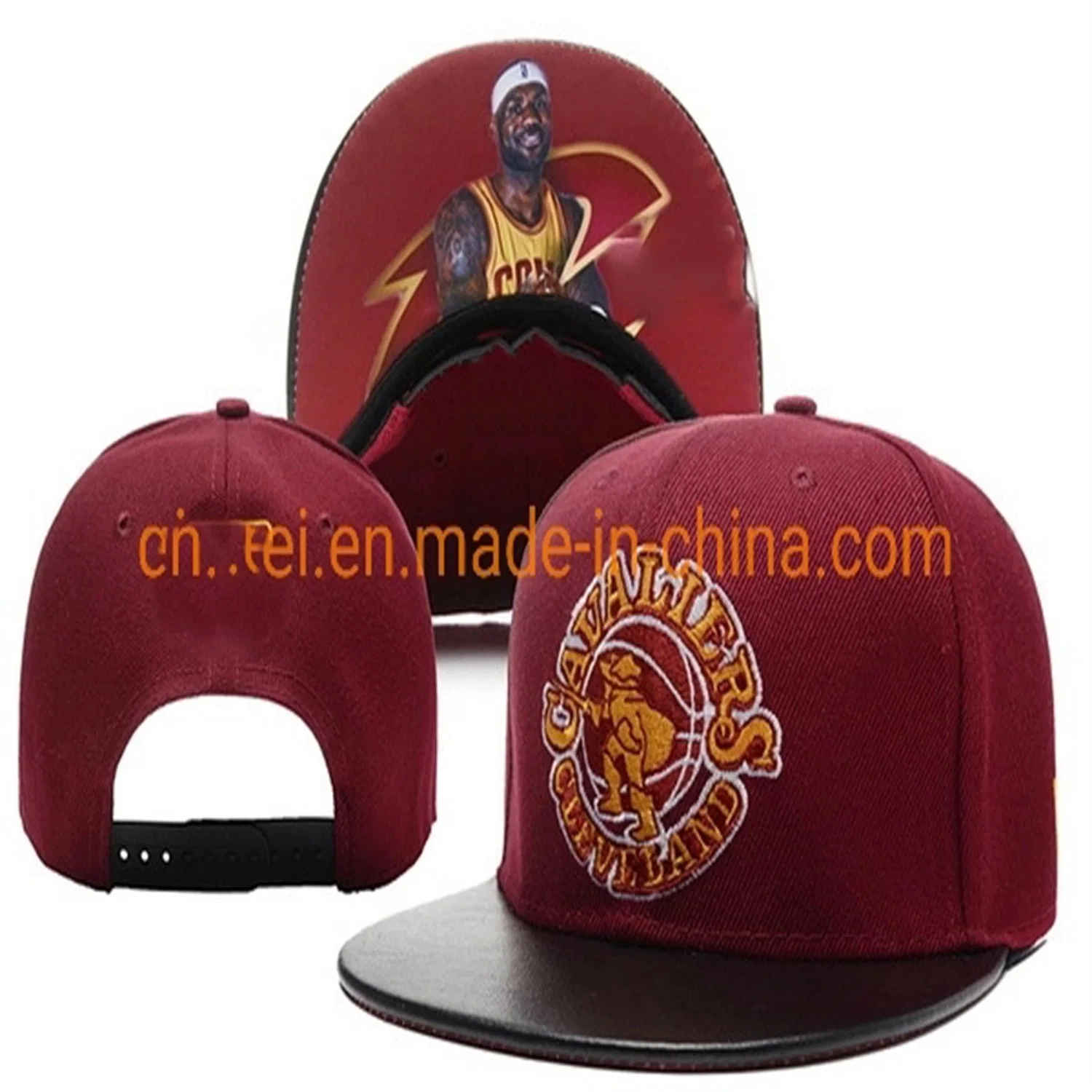 Wholesale/Supplier Custom Cavaliers Bulls Stitched Hiphop Adjustable Snapback Basketball Caps