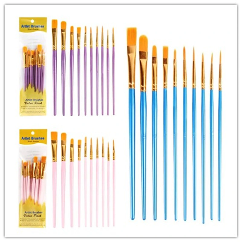 Comercio al por mayor de la punta suave y flexible de color agua Pen Brush set