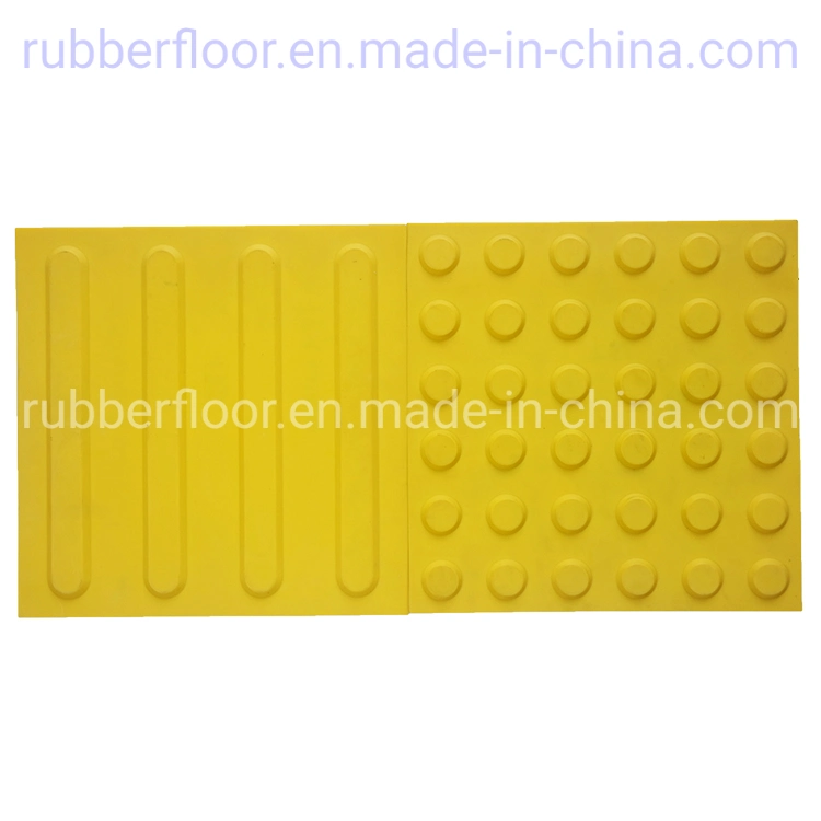 China Disabled Detectable Warning Flooring Tiles Paving,Rubber Tactile Tiles,Truncated Dome Surface Tiles,Rubber Warning Blocks,Tactile Warning Surface Tiles
