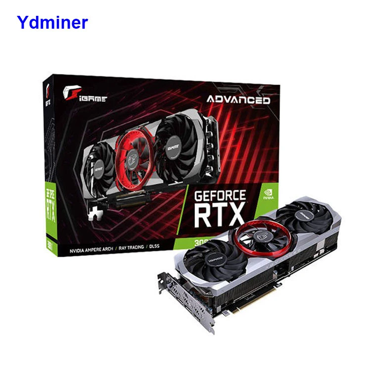 Low Price Colorful GPU Graphics Cards No Lhr PC Rtx 3070 3070ti 3060 3080 with 8g Memory Asrock Msi