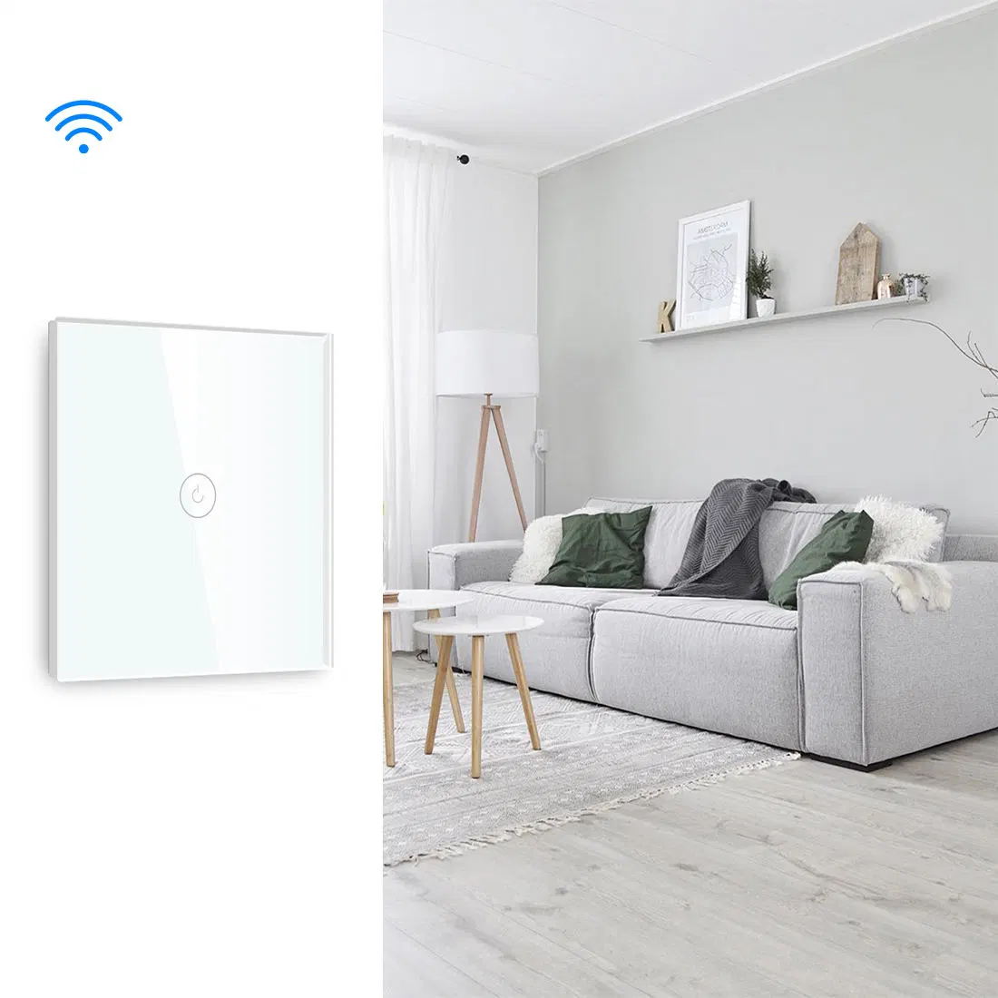 Google Home Elektrische Tuya Fernbedienung Touch Smart Light Life Wand des WLAN-Remote-Lichtschalters