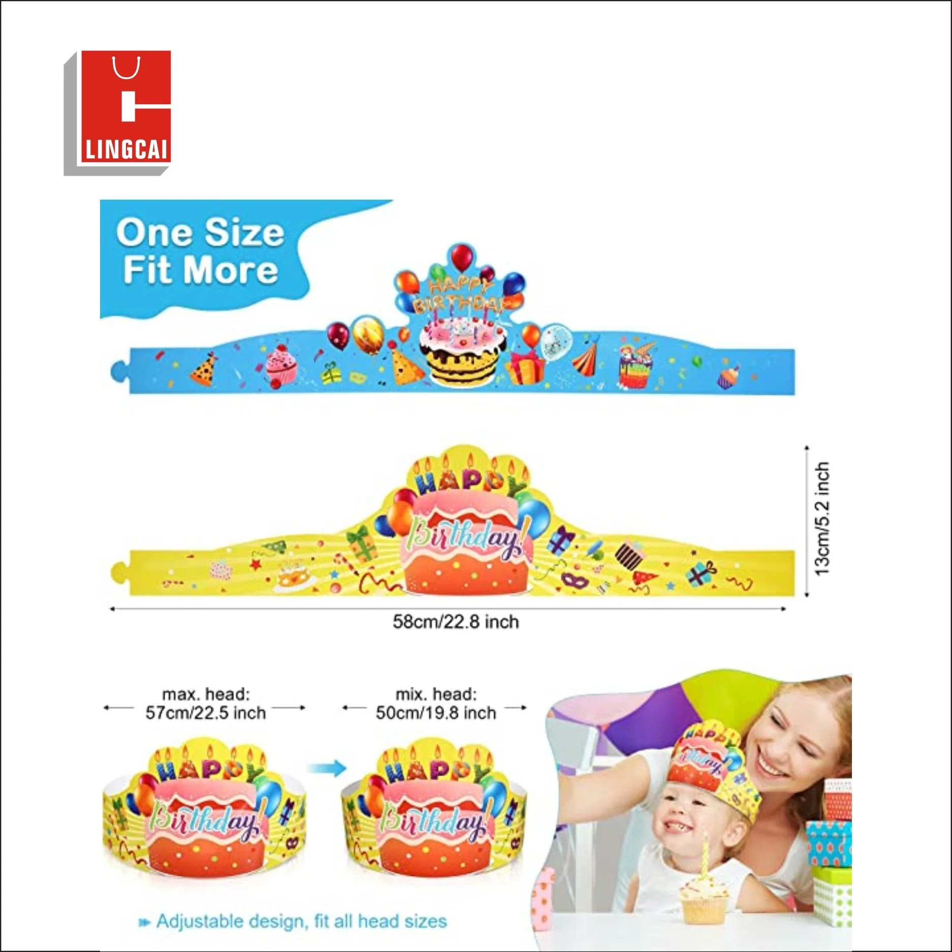 Creative Fun Fashion Birthday Party Paper Hat