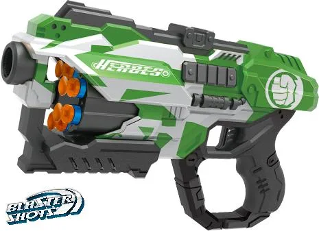 Blaster Shots Amazon دوّار دروم Blaster EVA Soft لعبة الرصاصة بندقية متوافقة مع البنادق لعبة رمي هديّة الأولاد مسدس الأطفال