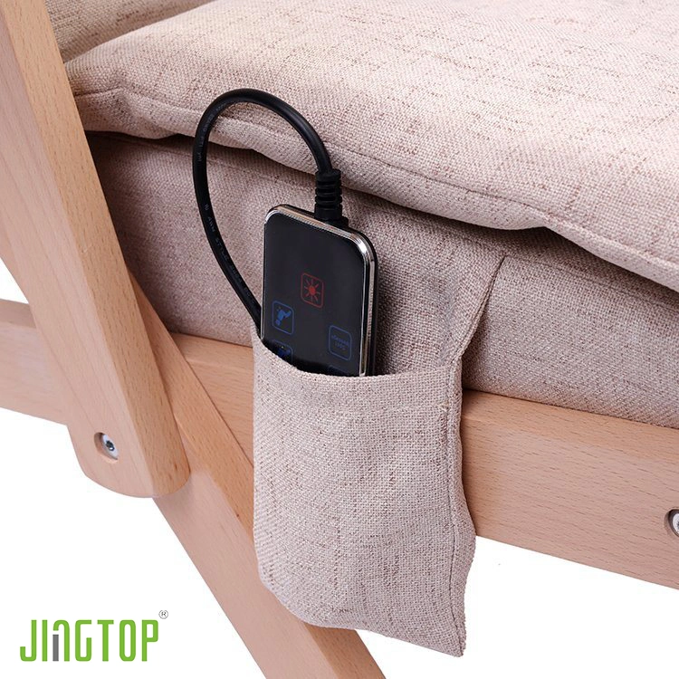 Jingtop plegable portátil eléctrico madera Rocking sillón de masaje sillón reclinable