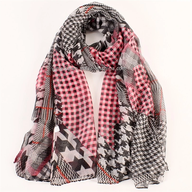 Factory Price Fashion Spring Neckchief Floral Printing Lady Scarves