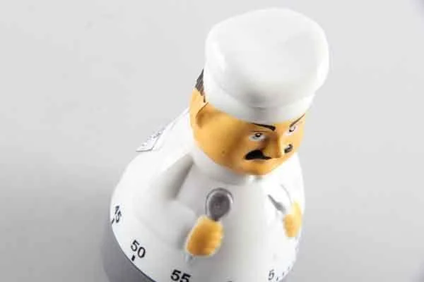 Hand Held Knife and Fork Chef Shaped Plastic Kitchen Timer