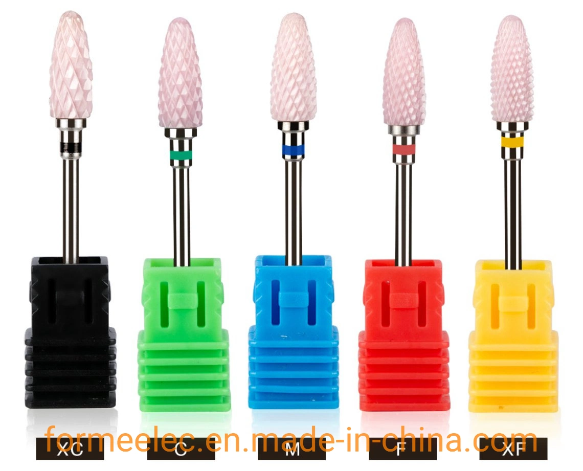 Nail Drill Bit Ceramic Nail Drill Machine Grinding Head Ceramic Bits