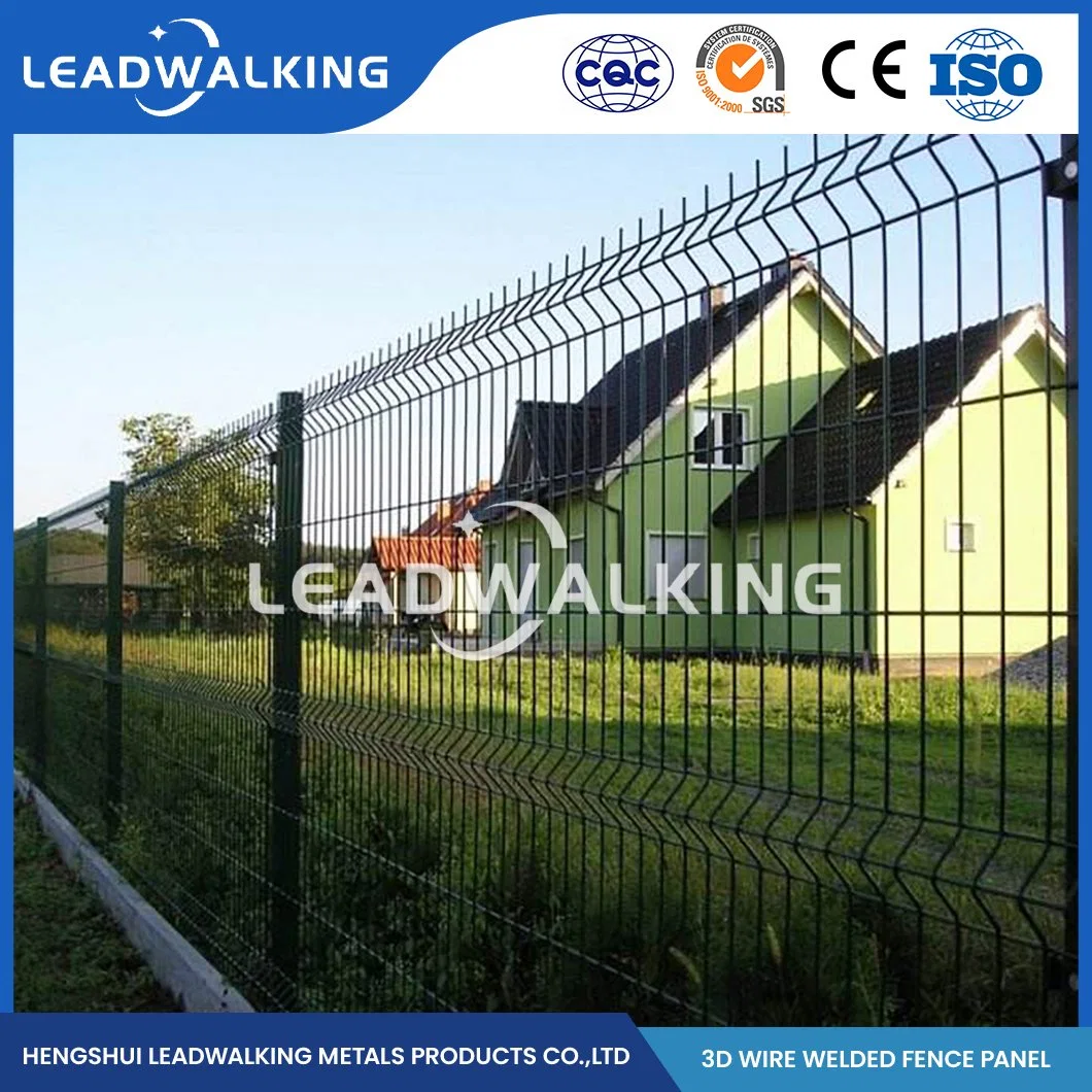 Leadwalking Coated Wire Fence Fabricators High-Quality Best 3D Fence China 5.0m Height 3D Welding Solid Metal Fence Panel