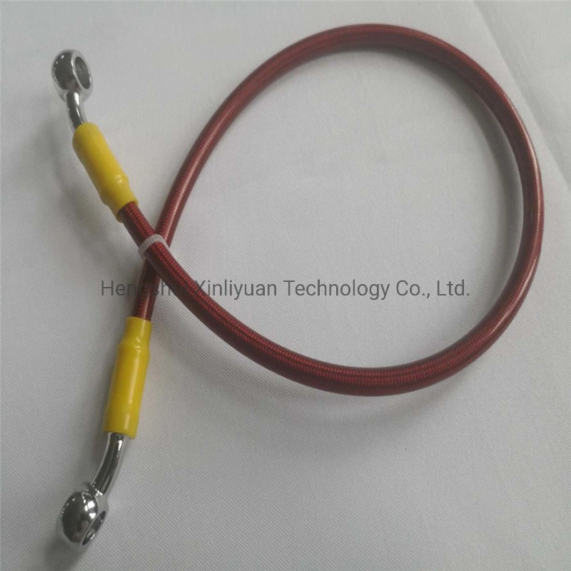 Automobile Parts Hydraulic Flexible Brake Steel Wire Armoured Hose Long Using Life