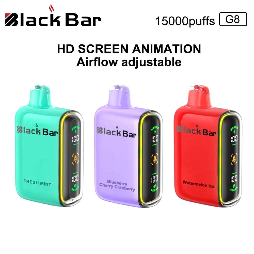 HD Screen Animation 15K Puffs de alta calidad cigarrillo electrónico Mayoreo de aire VAPE ajustable