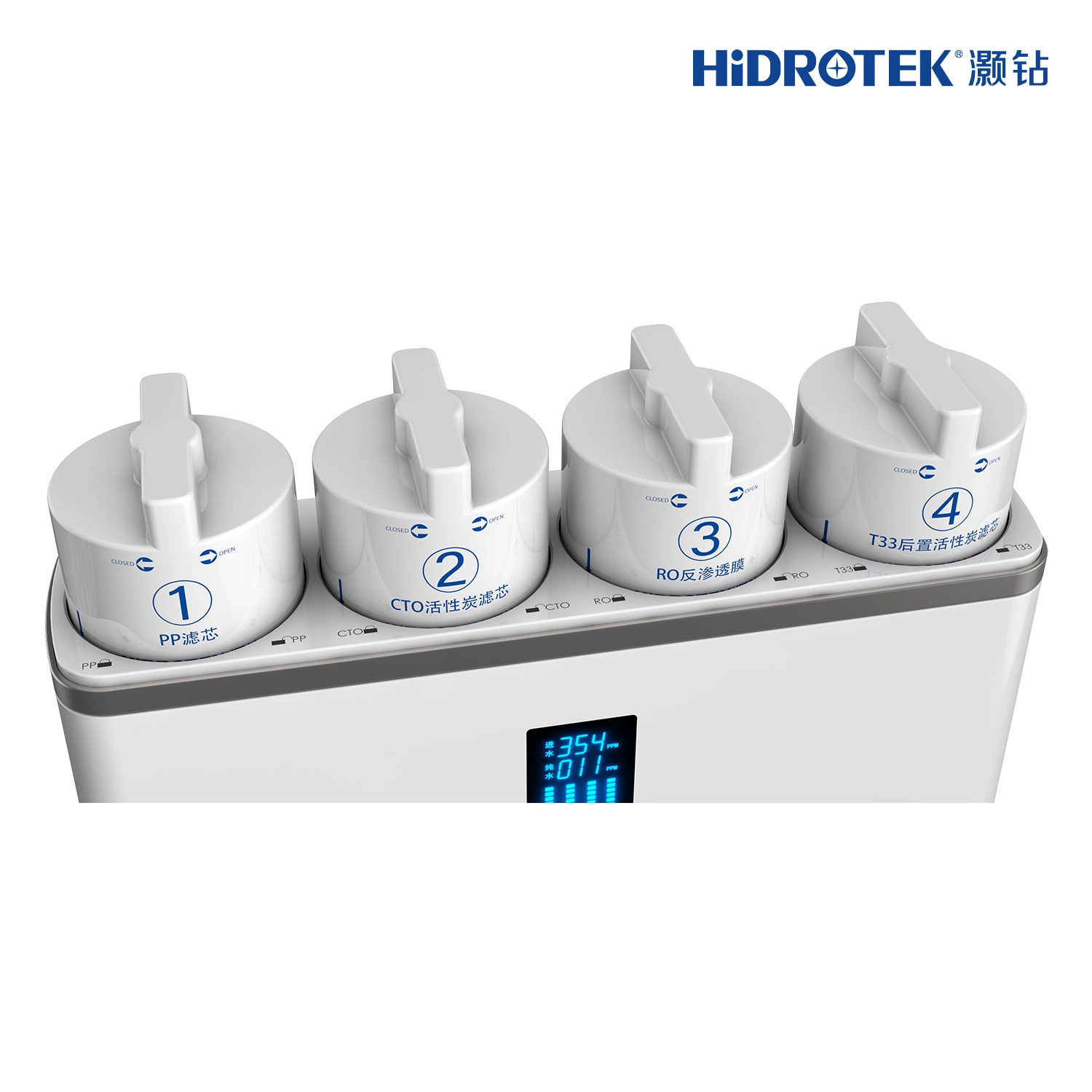 Hidrotek kompakter Tankless hoher Fluss-umgekehrte Osmose-Trinkwasser-Filter