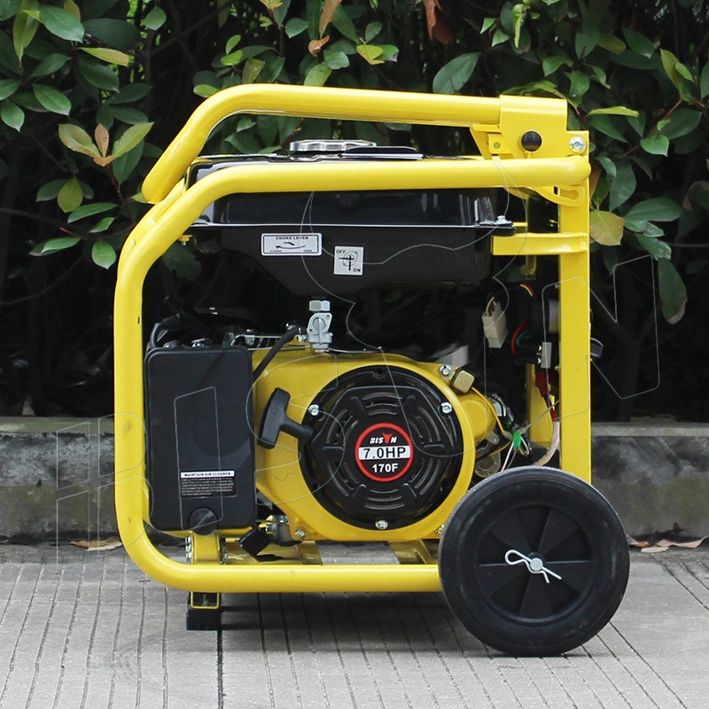 Bison 2.5kw Portable Gasoline Generator Set with Wheels