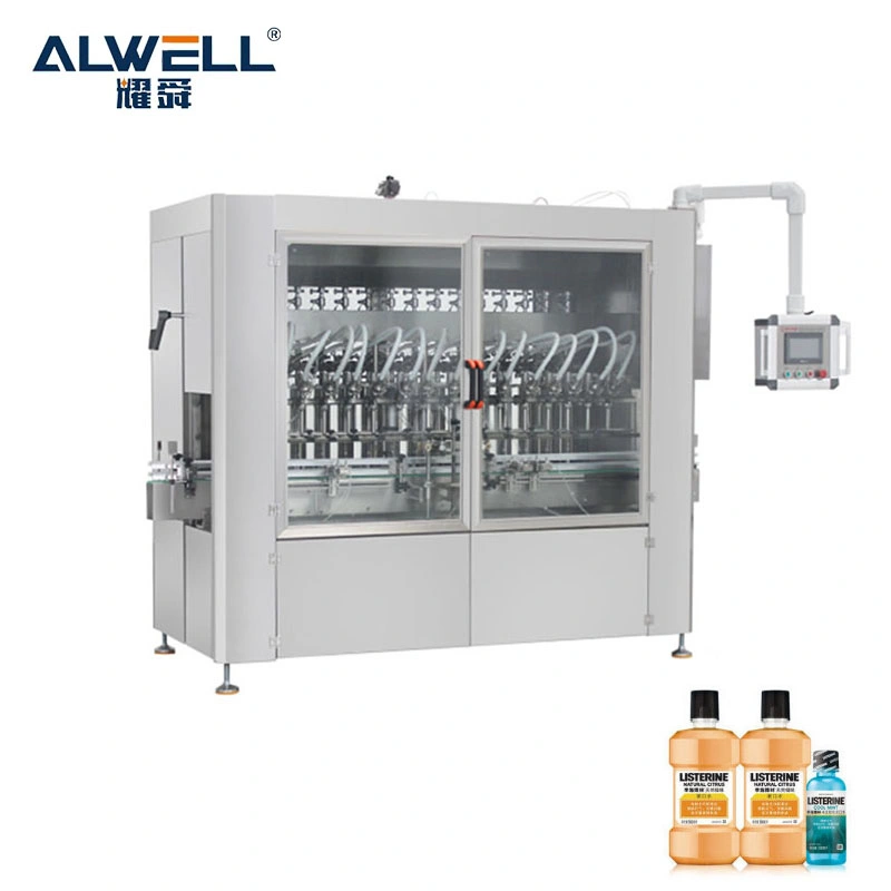 Machine automatique de remplissage de liquide de gel désinfectant pour les mains à base d'alcool pour produits chimiques Industrie avec équipement d'étiquetage de bouchage