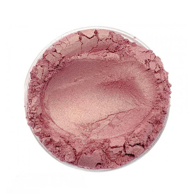 Polvo de mica Perlas polvo de pigmento Rosa Oro Color Pearl Luster Pigmento para Cosméticos Revestimiento de pintura